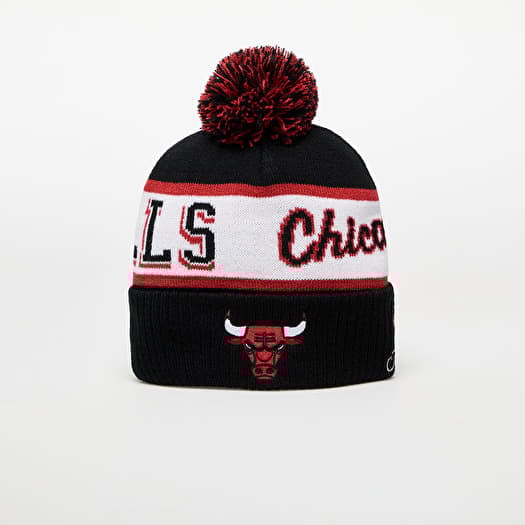 Mitchell & Ness NBA Block Sweep Pom Knit Chicago Bulls Black