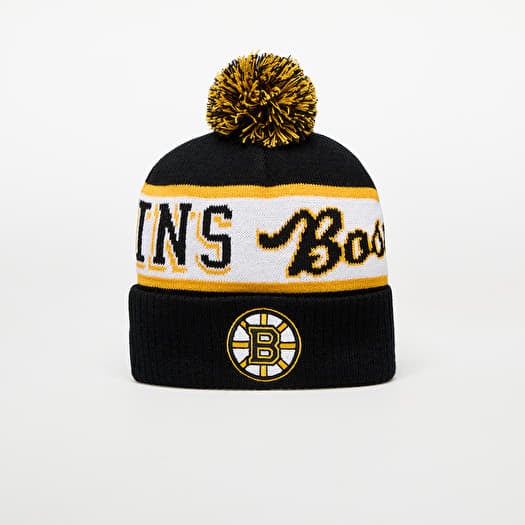 Mitchell & Ness NHL Block Sweep Pom Knit Boston Bruins Black