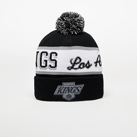Mitchell & Ness NHL Block Sweep Pom Knit Vntg Los Angeles Kings Black