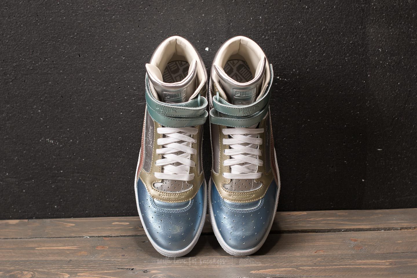 Dámské tenisky a boty Puma Sky II Hi Broken Bauble FM Silver