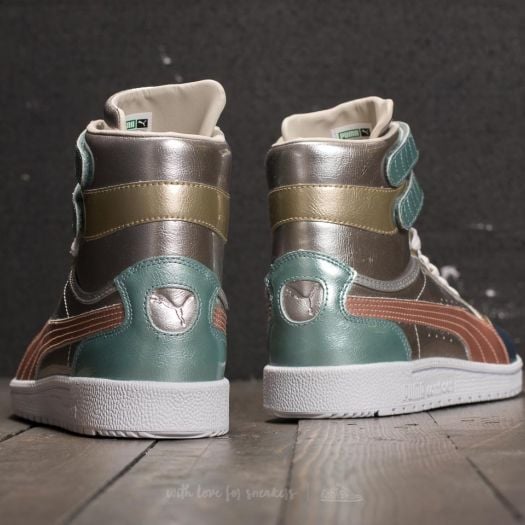 Women s shoes Puma Sky II Hi Broken Bauble FM Silver Footshop