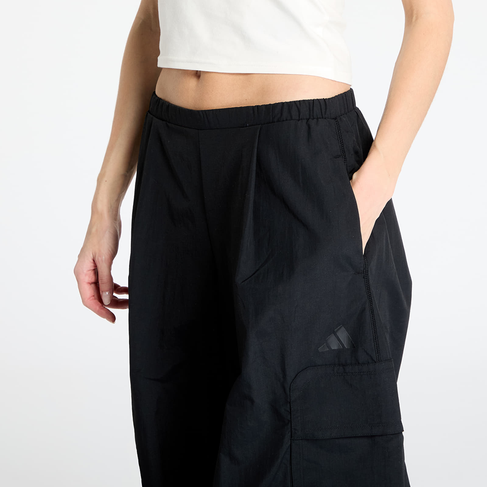 Naiste püksid adidas City Escape Parachute Cargo Pants Black