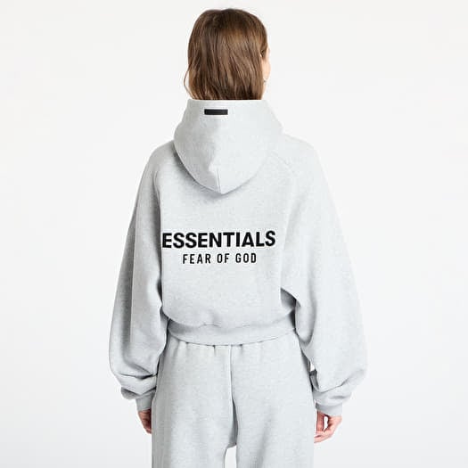 Fear Of God Essentials FW20 Felpa Con Cappuccio Applique Cement - Foto 5