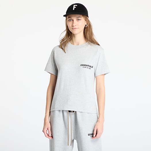 T-shirt Fear Of God ESSENTIALS Tri-Blend Crewneck Tee Light Heather Gray