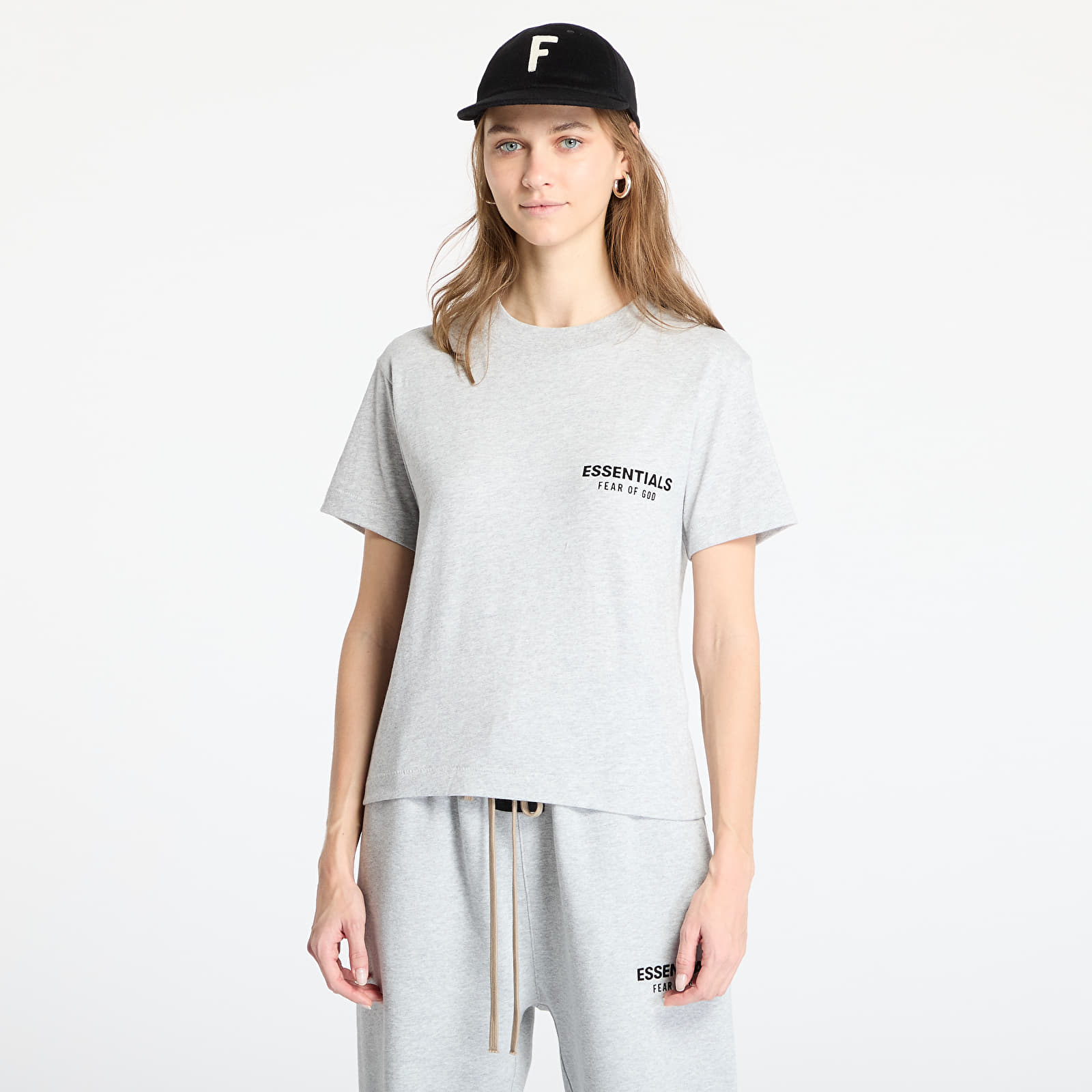 Pólók Fear Of God ESSENTIALS Tri-Blend Crewneck Tee Light Heather Gray