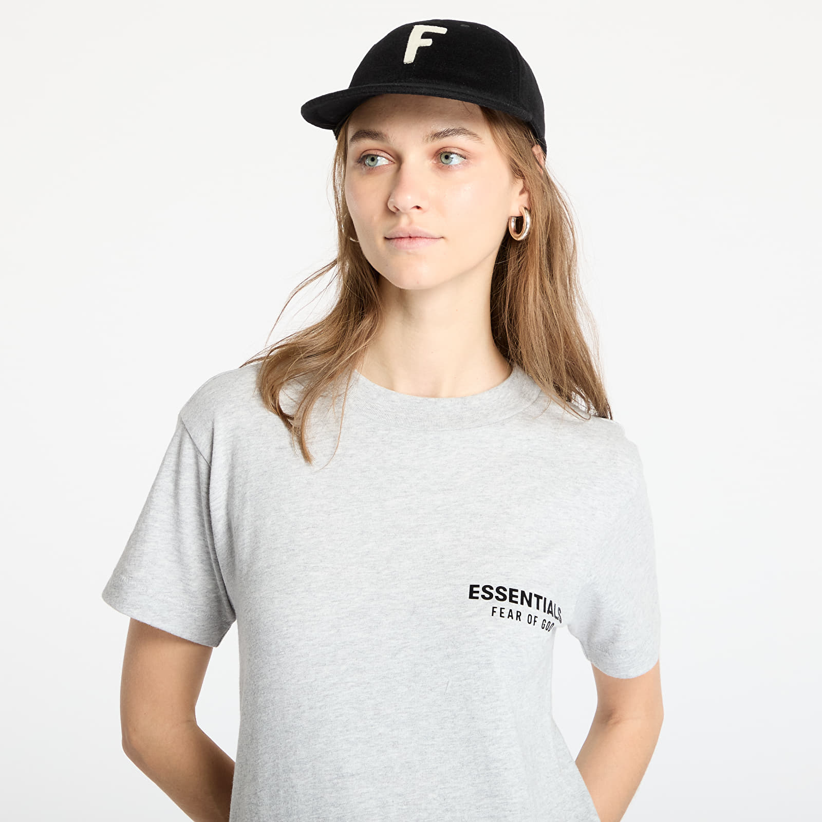 Pólók Fear Of God ESSENTIALS Tri-Blend Crewneck Tee Light Heather Gray