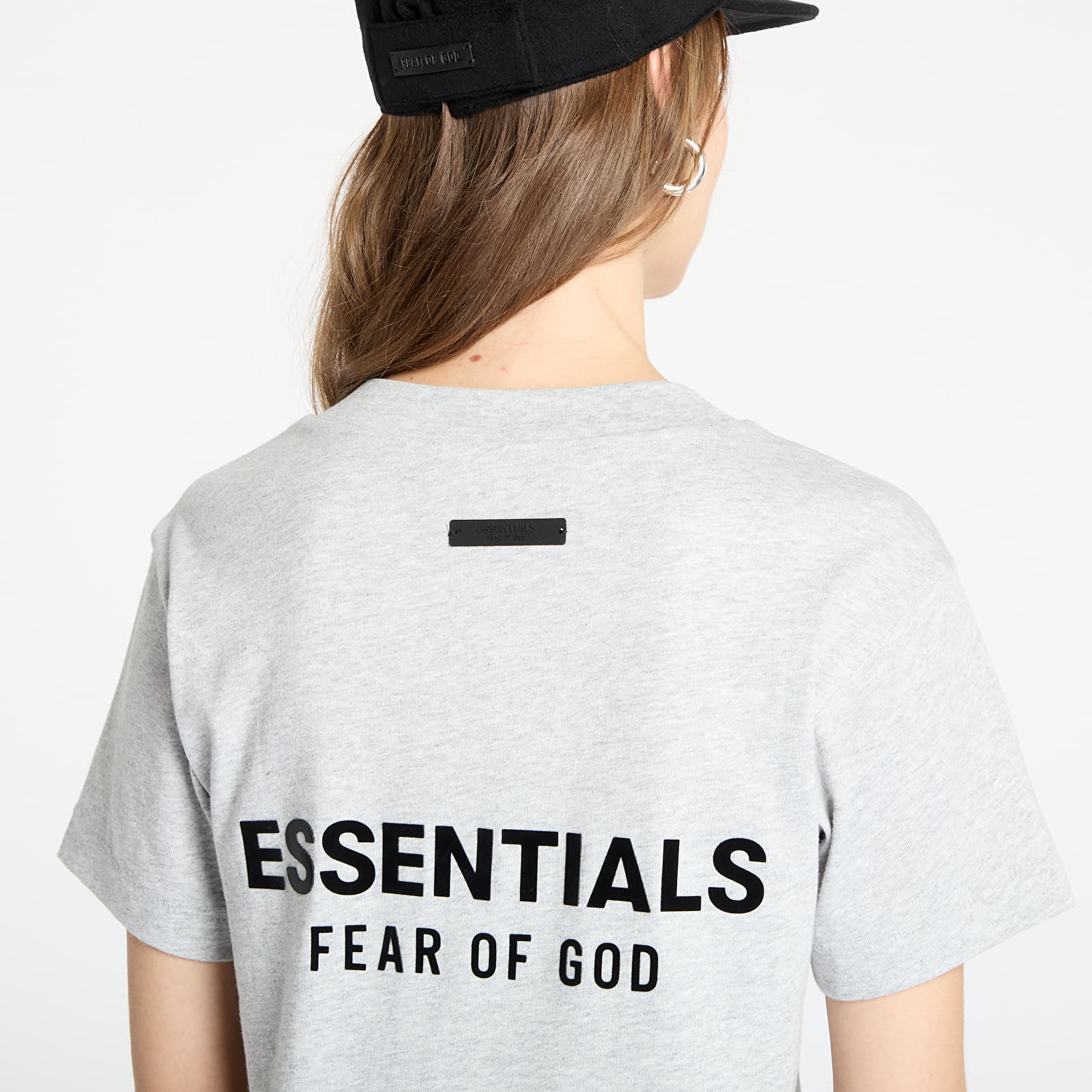 Pólók Fear Of God ESSENTIALS Tri-Blend Crewneck Tee Light Heather Gray