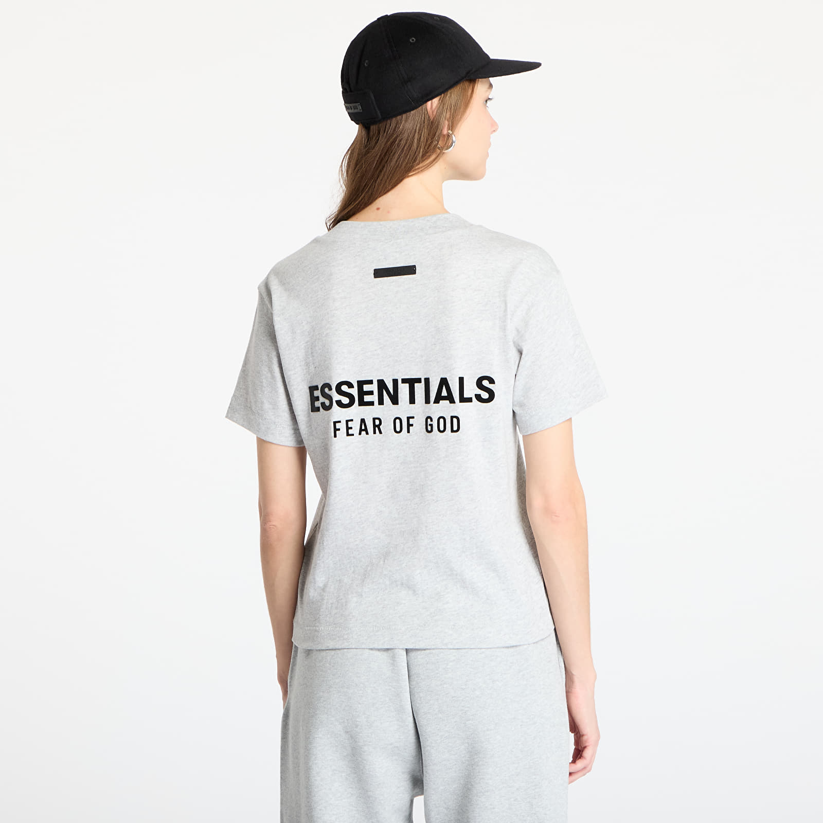 Pólók Fear Of God ESSENTIALS Tri-Blend Crewneck Tee Light Heather Gray