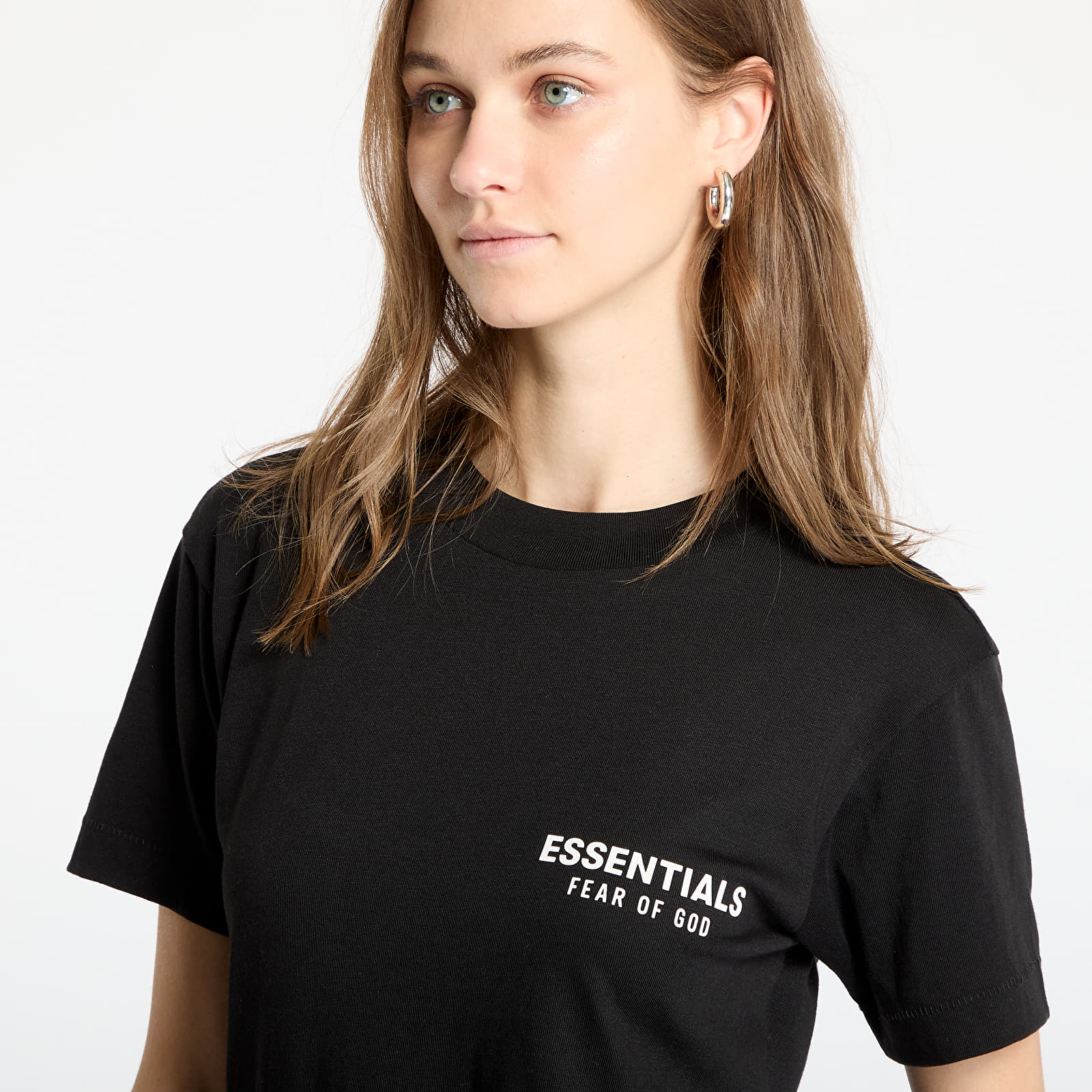 T-shirts Fear Of God ESSENTIALS Tri-Blend Crewneck Tee Black