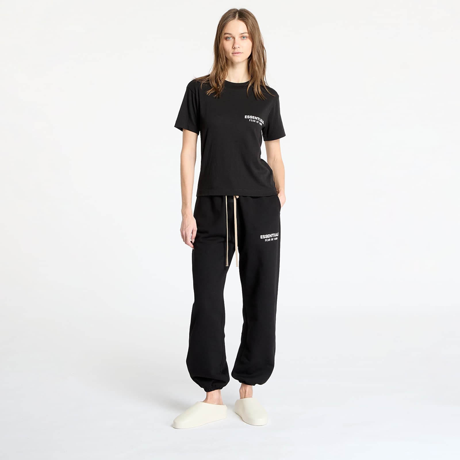 T-shirts Fear Of God ESSENTIALS Tri-Blend Crewneck Tee Black