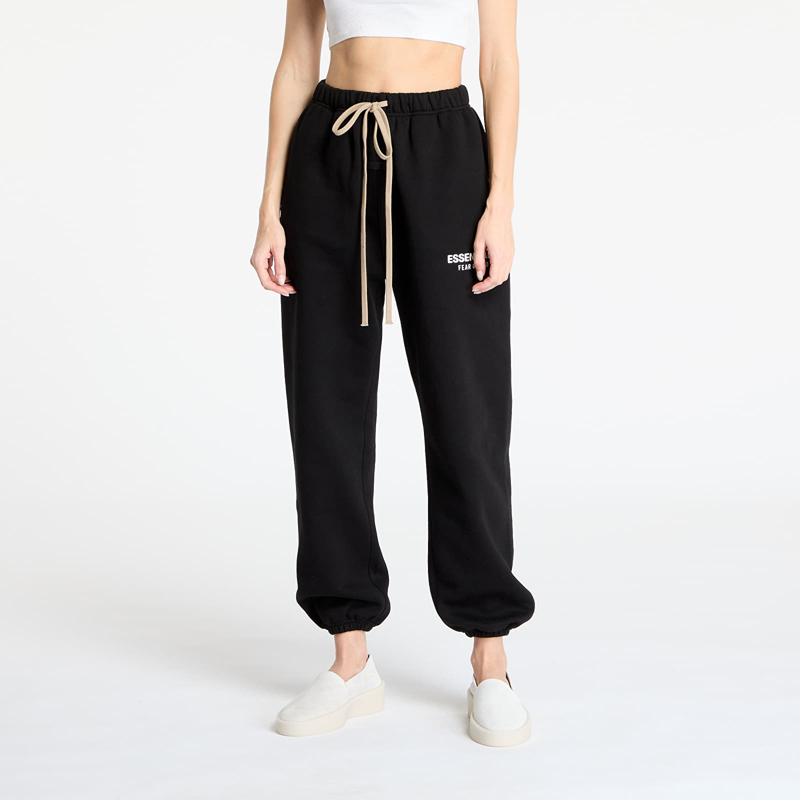 Melegítő Fear Of God ESSENTIALS Fleece Sweatpant Black