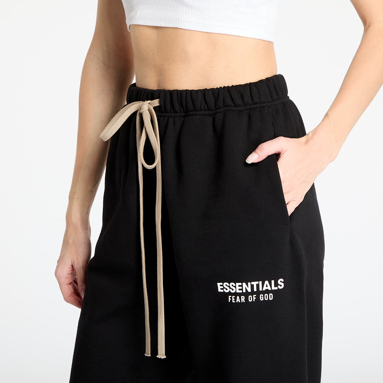 Melegítő Fear Of God ESSENTIALS Fleece Sweatpant Black
