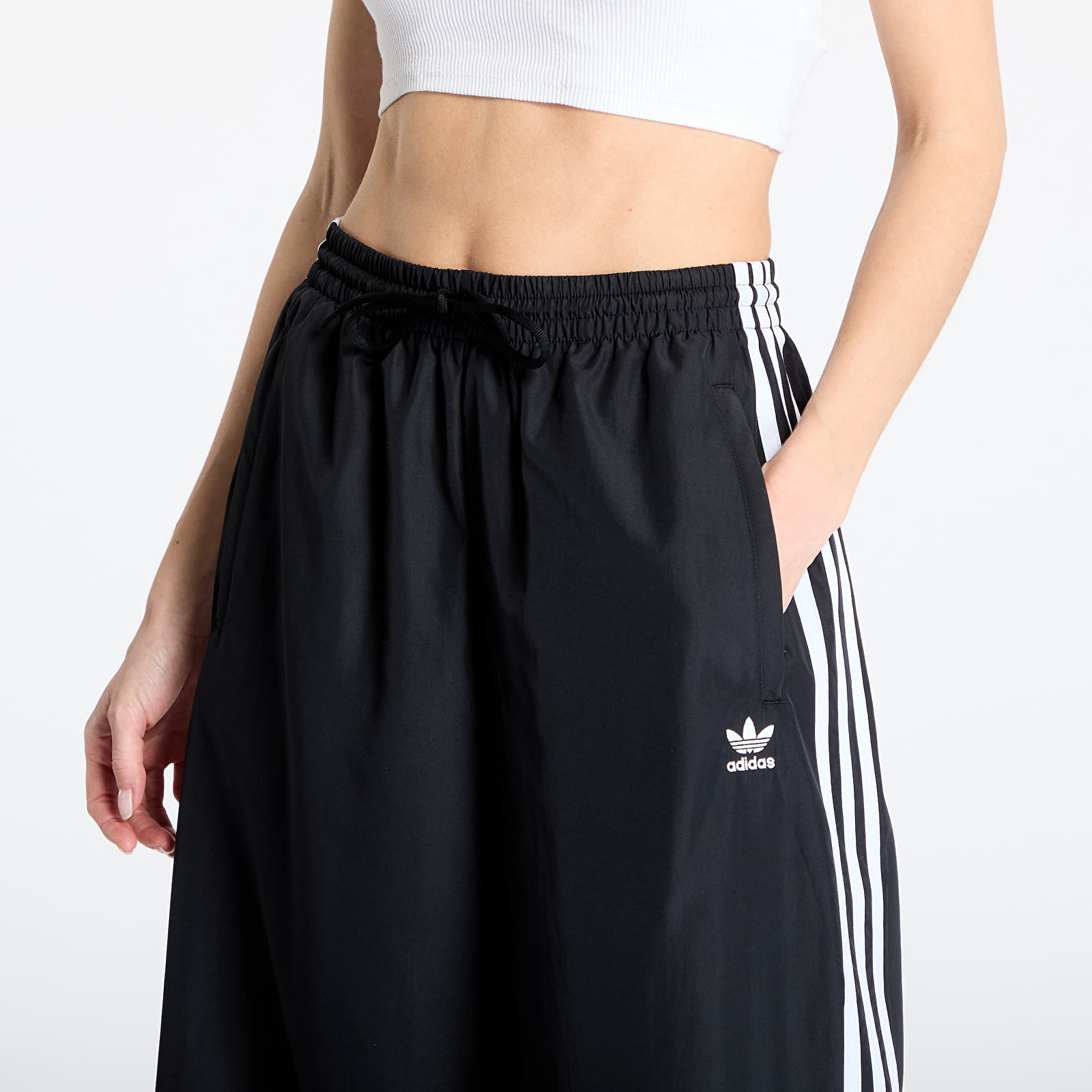 Džíny a kalhoty adidas Firebird Oversized Track Pant Black
