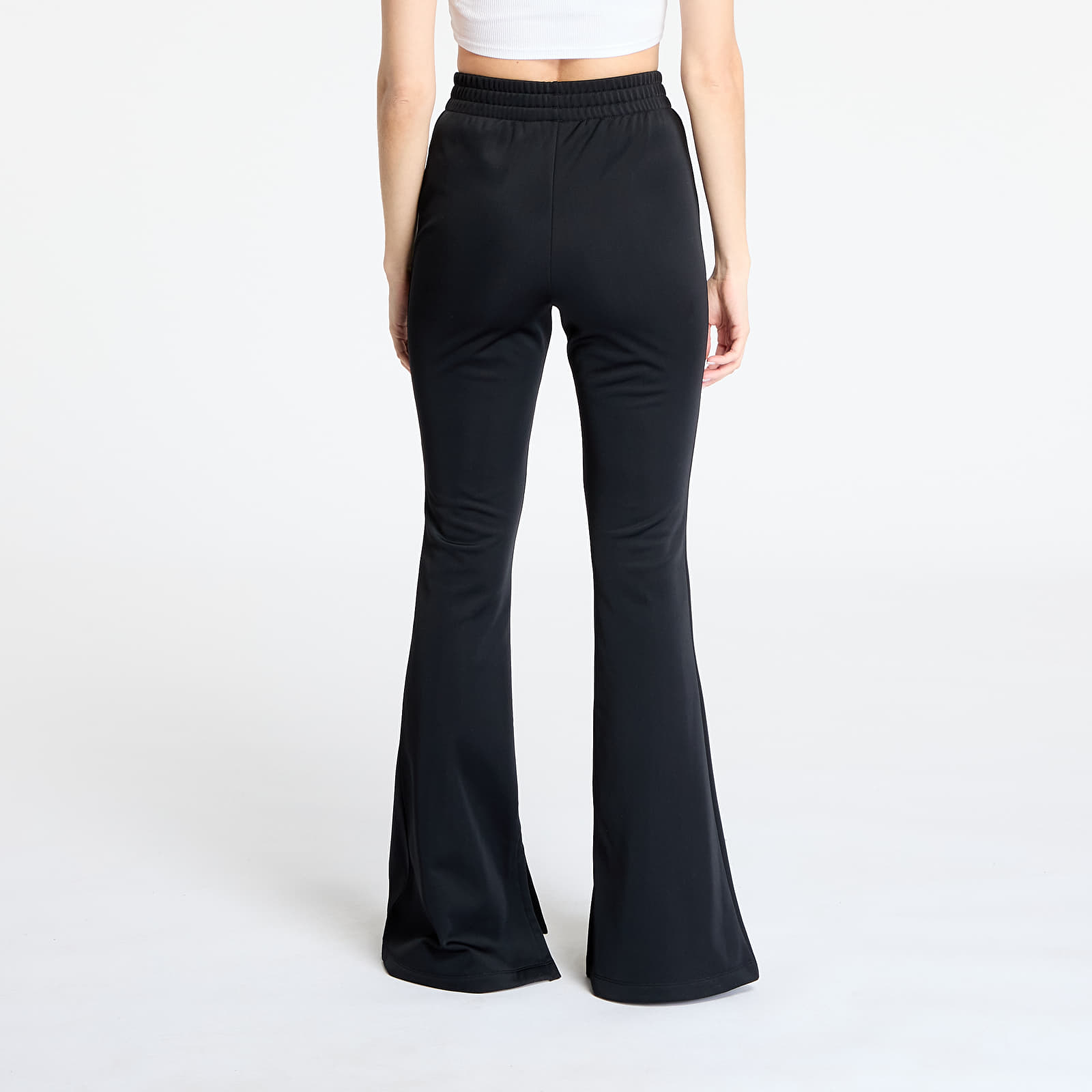 Spodnie dresowe adidas 3 Stripes Flared Firebird Trackpant Black