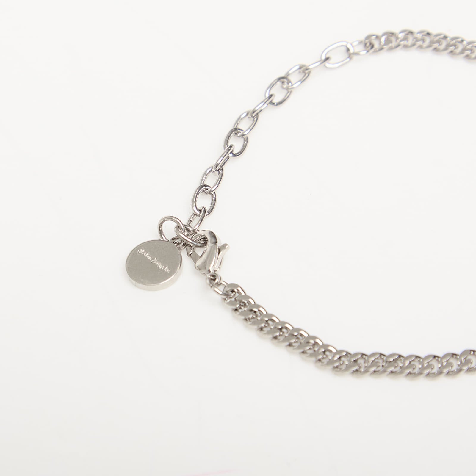 Bracelets Palm Angels Logo Plate Bracelet Silver/ Red
