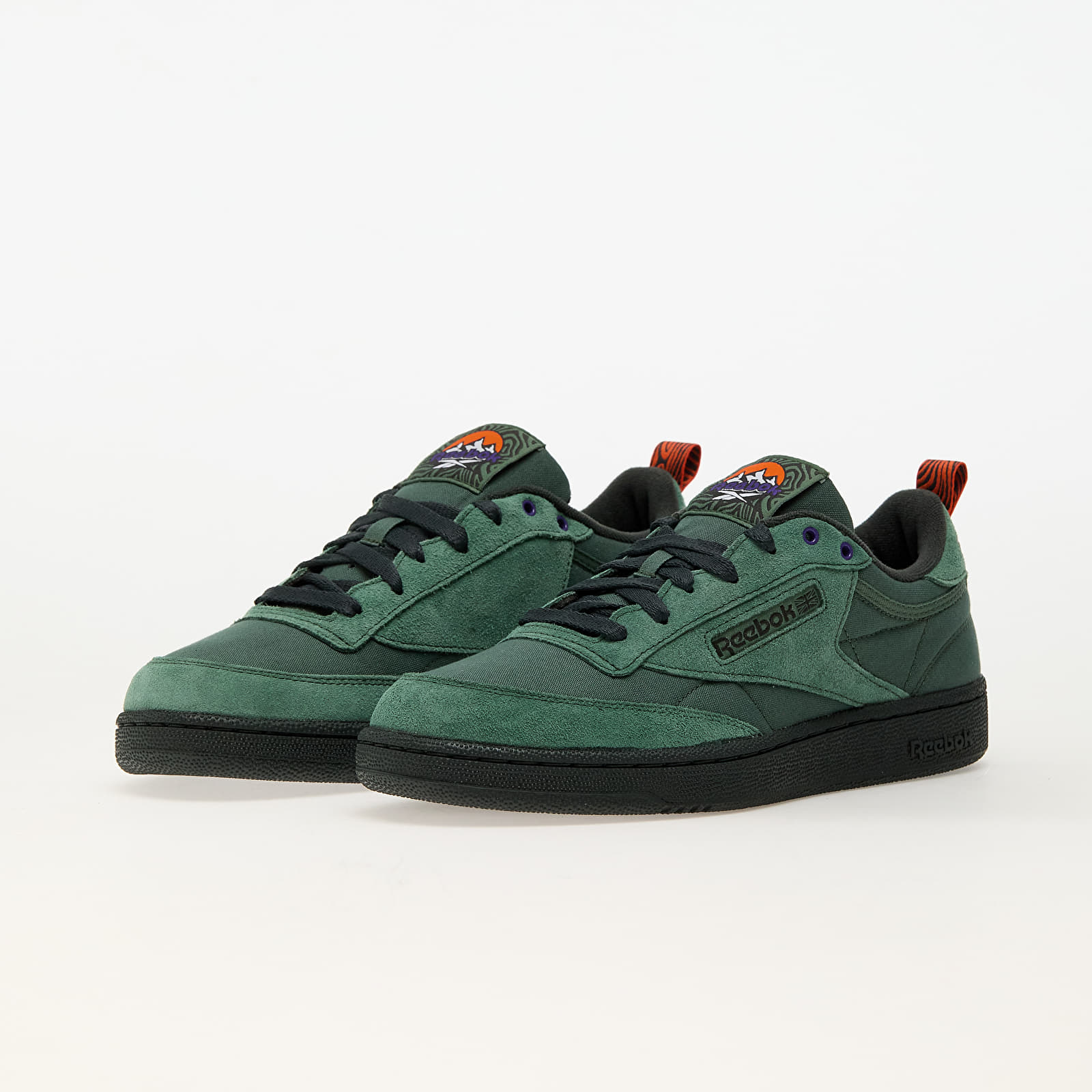 Férfi cipők Reebok Club C 85 Escape Green/ Grey6/ Pump Orange