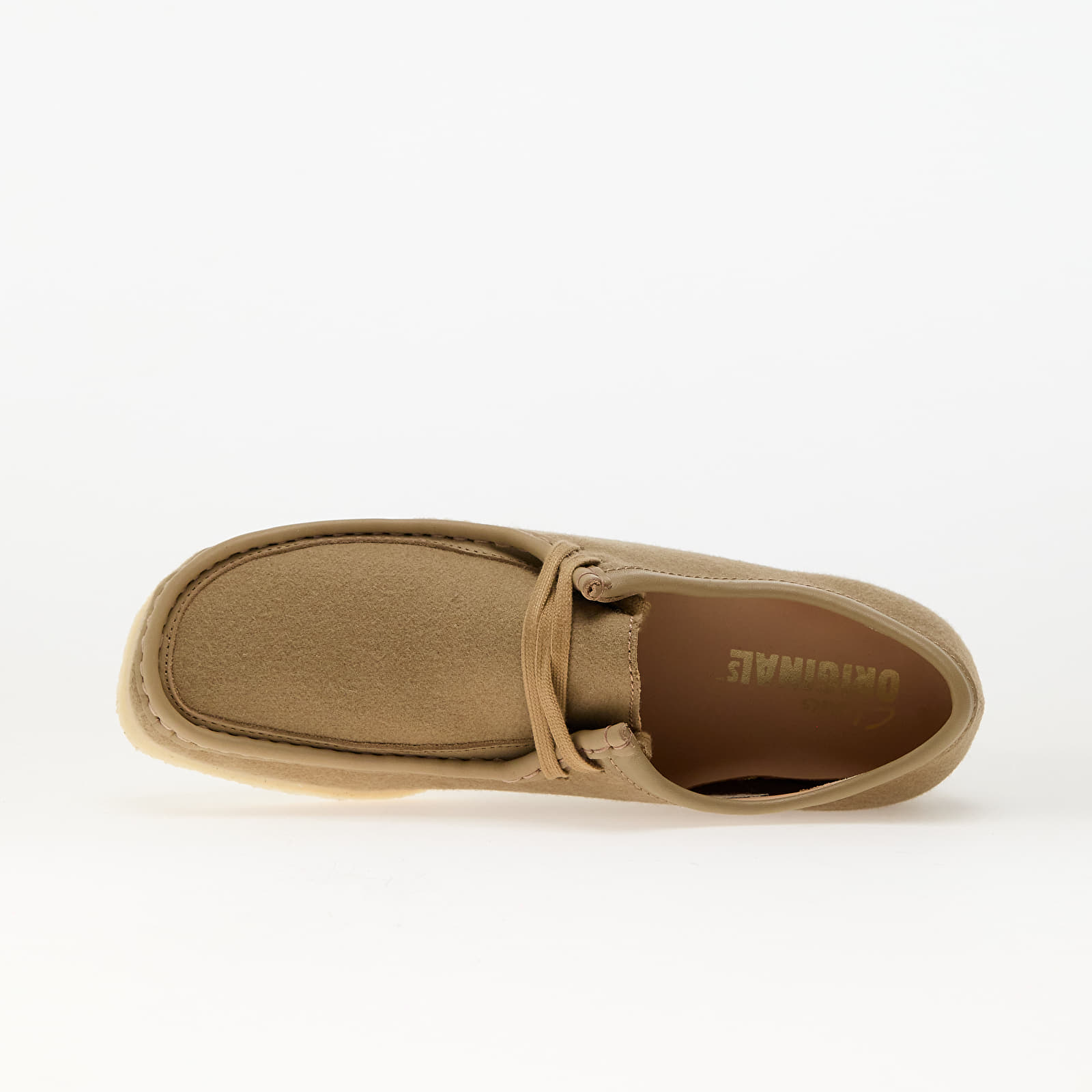 Pánské tenisky a boty Clarks Originals Wallabee Camel Wool
