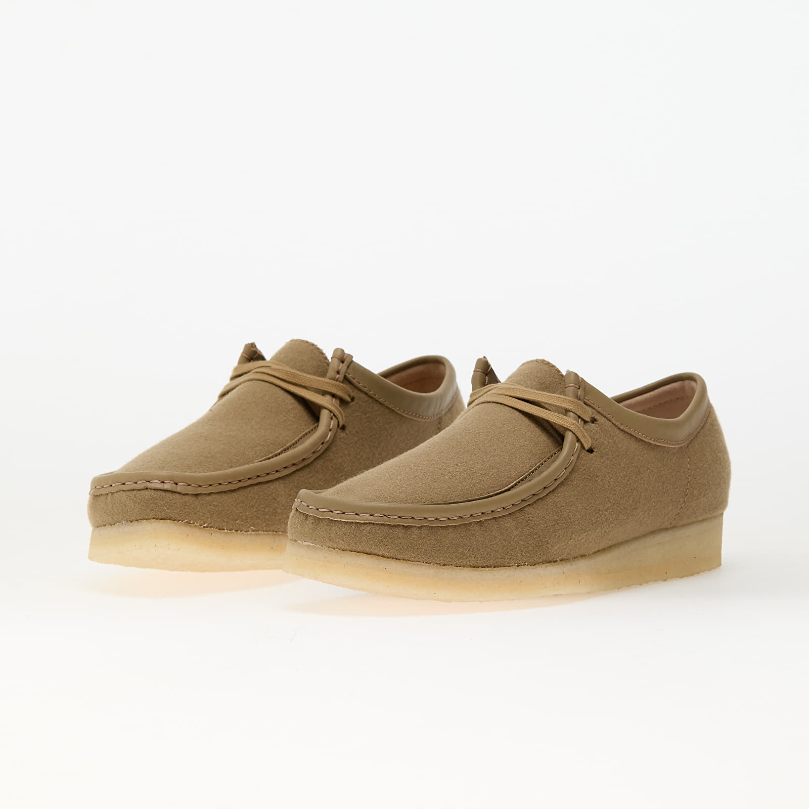 Pánské tenisky a boty Clarks Originals Wallabee Camel Wool