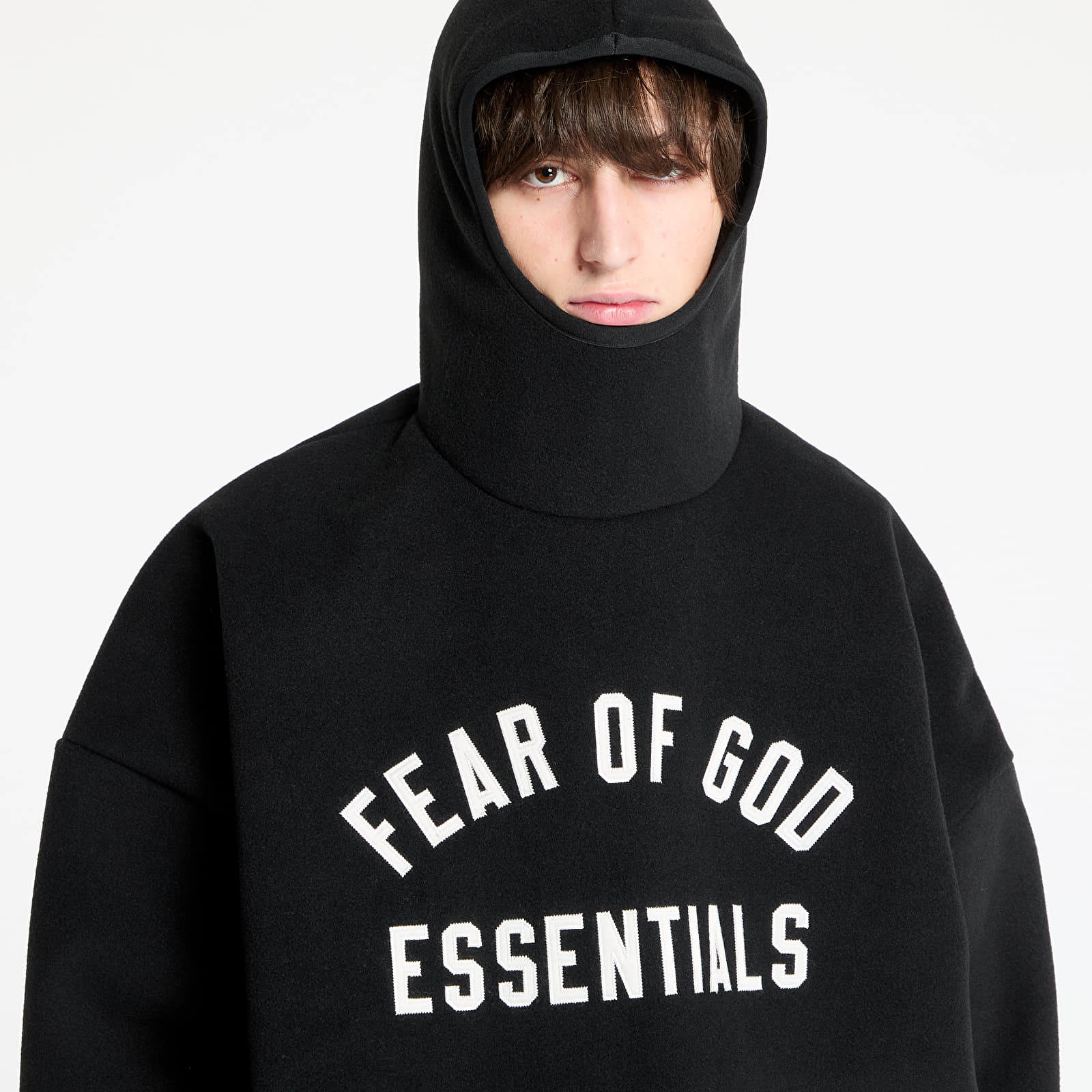 Sweatjacken und Sweatshirts Fear Of God ESSENTIALS Brushed Hoodie Black
