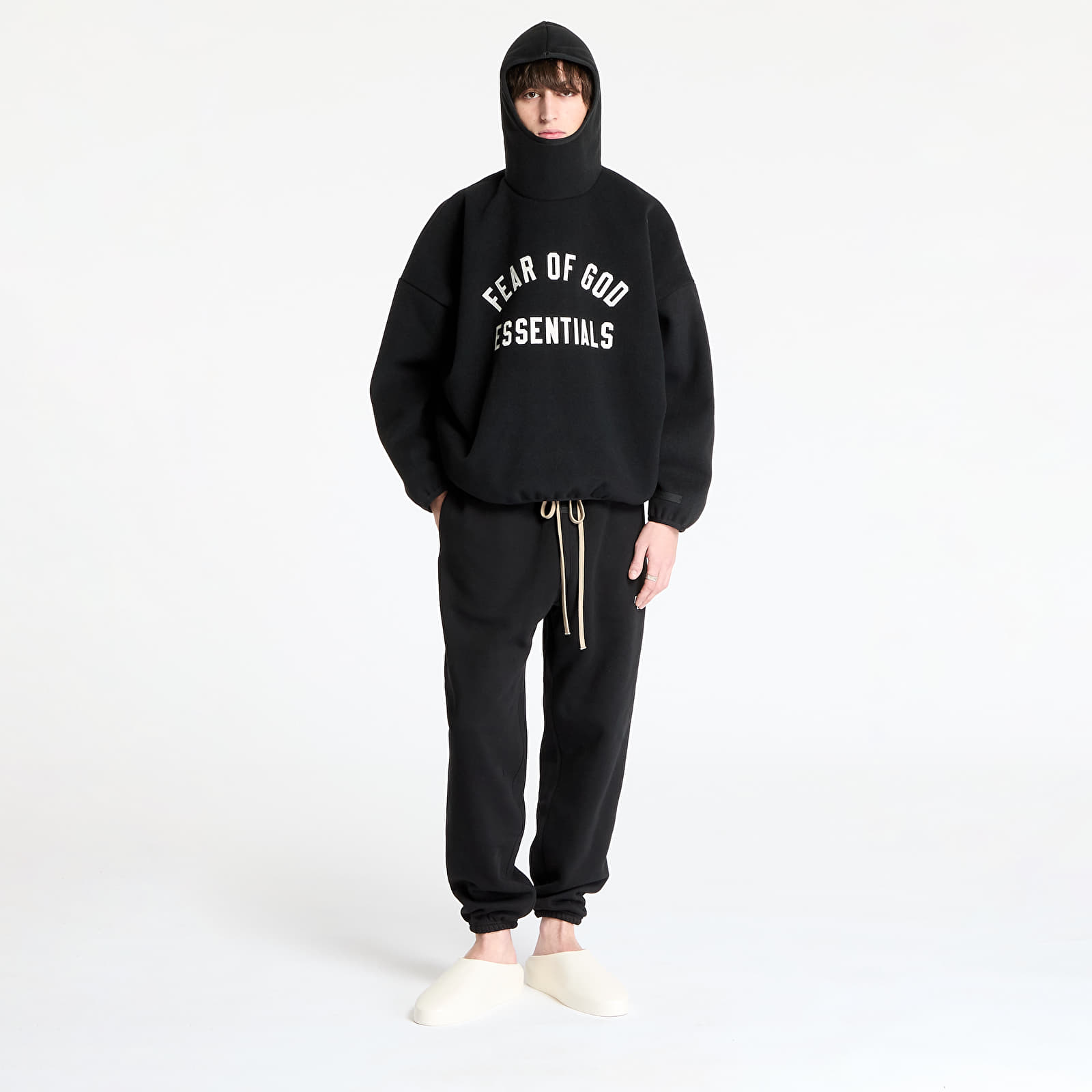 Hoodies and sweatshirts Fear Of God ESSENTIALS Brushed Hoodie Black |  Footshop