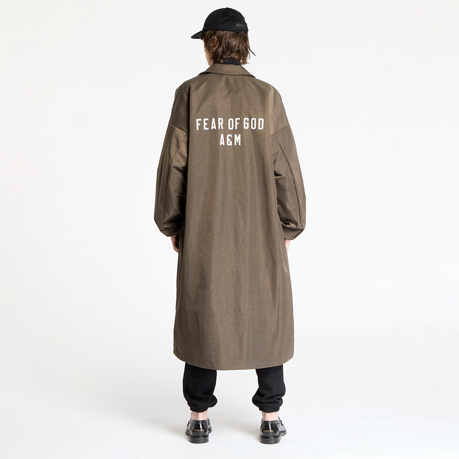 Jacken und Mäntel Fear Of God ESSENTIALS Textured Nylon Trench Coat Brown