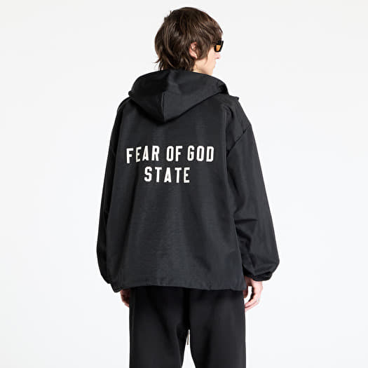 Men's jackets Fear Of God ESSENTIALS Textured Nylon Hooded Coaches