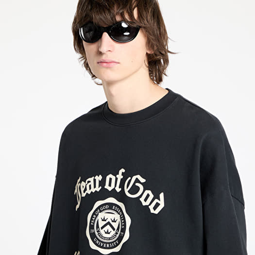 Fear Of God ESSENTIALS Heavy Longsleeve Tee Black | Footshop