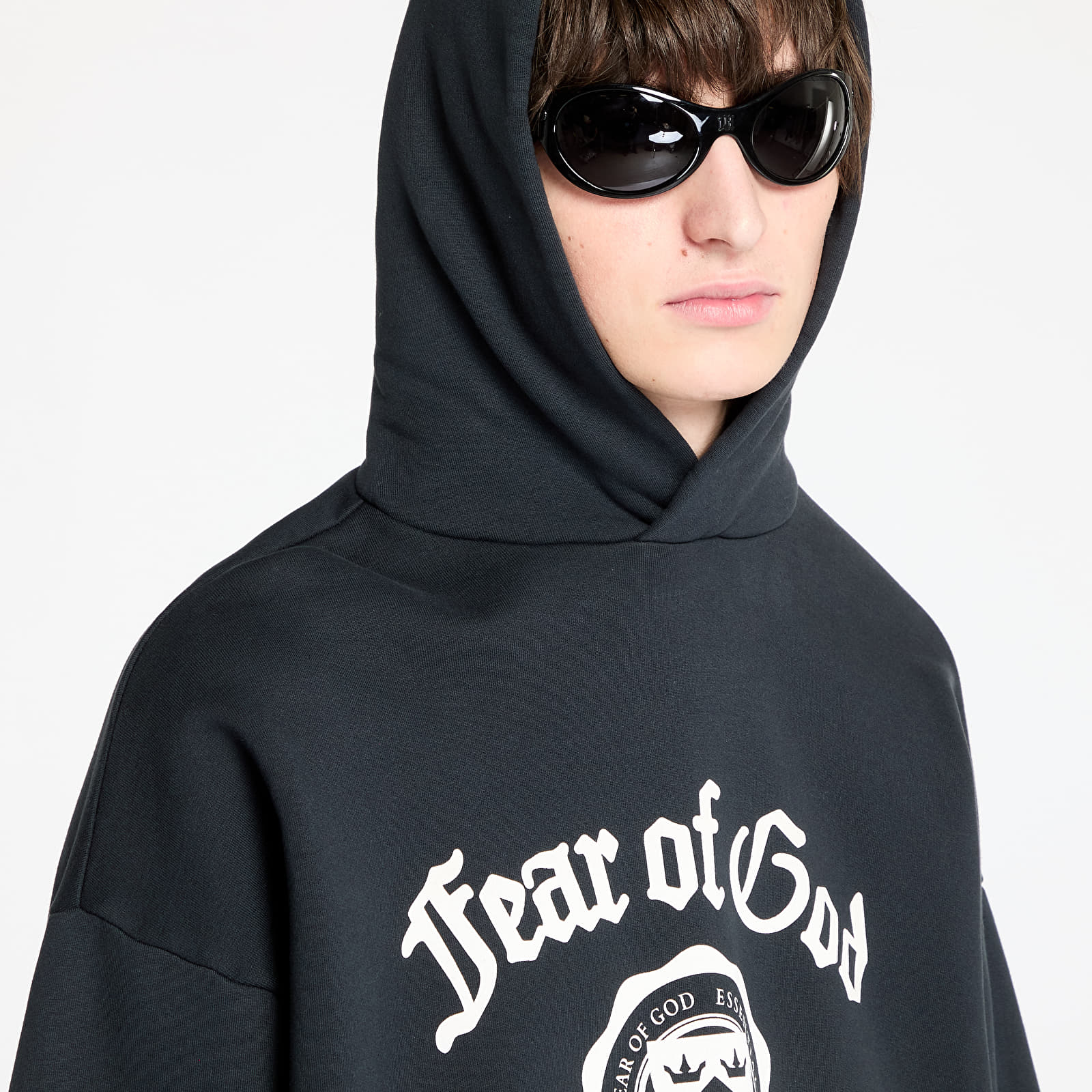 Hoodies and sweatshirts  Fear Of God ESSENTIALS Heavy Fleece Vintage Shrunken Hoodie Black