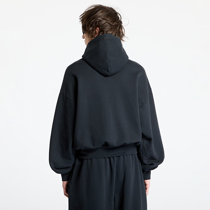 Fear Of God ESSENTIALS Heavy Fleece Vintage Shrunken Hoodie Black