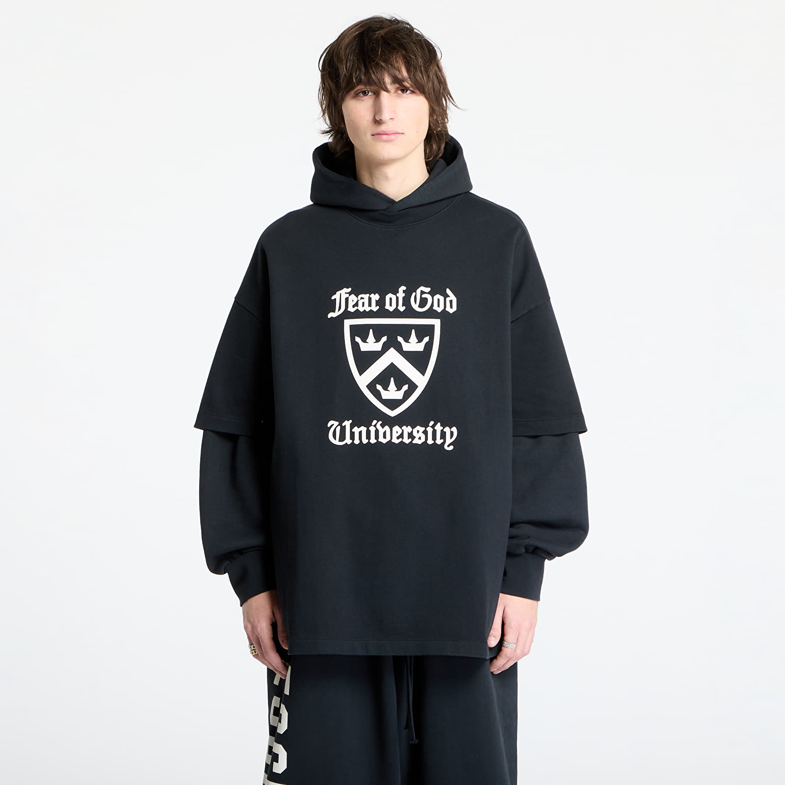 Pólók Fear Of God ESSENTIALS Heavy Crewneck Tee Black