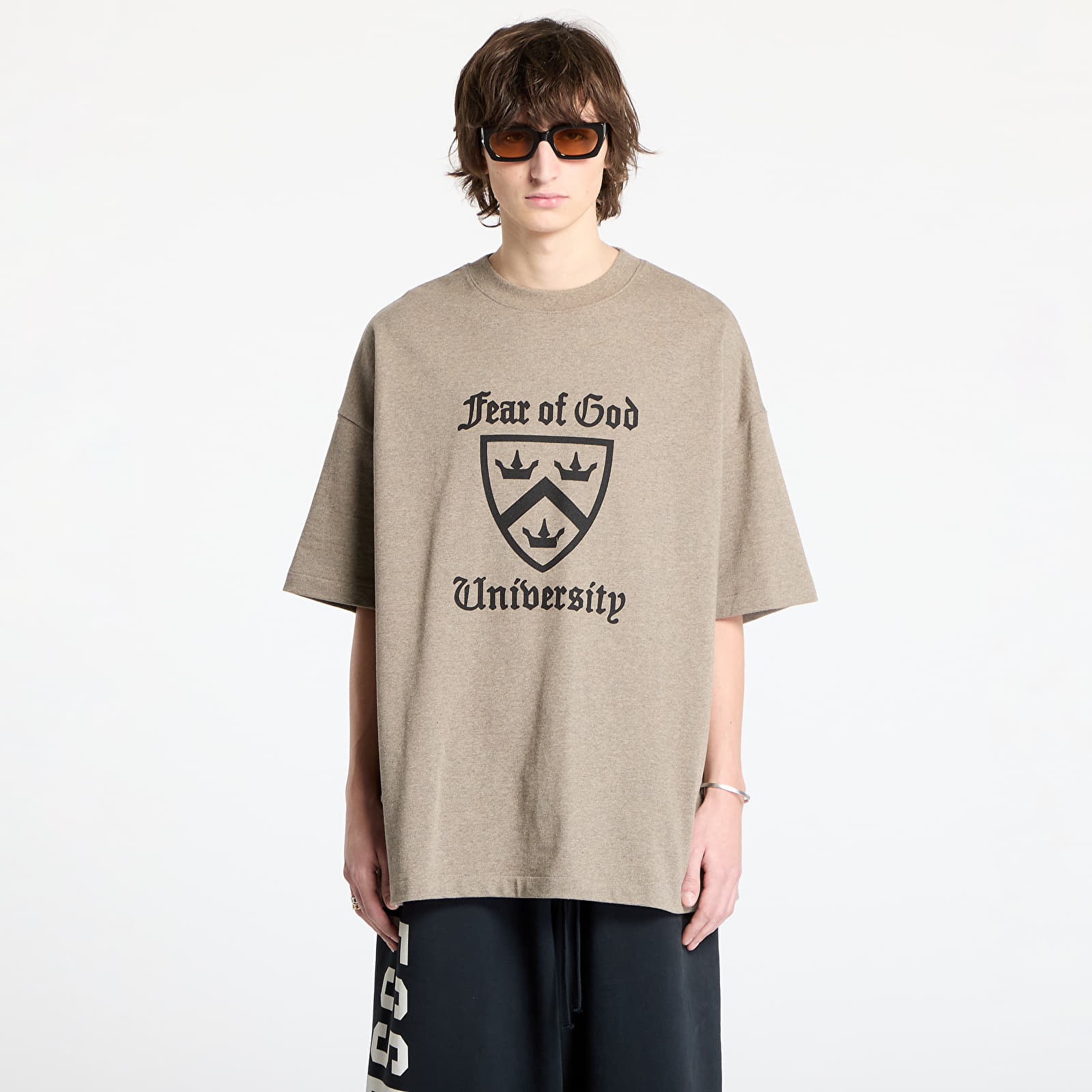 Koszulki Fear Of God ESSENTIALS Heavy Crewneck Tee Heather Gray