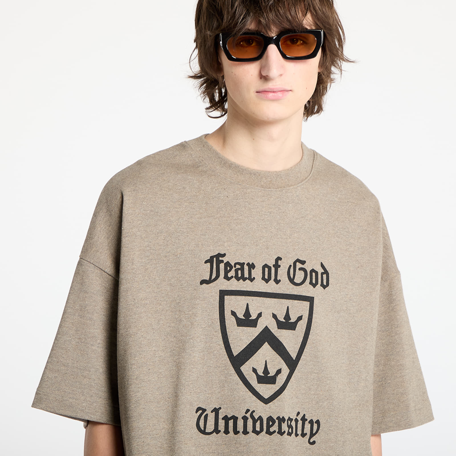 Koszulki Fear Of God ESSENTIALS Heavy Crewneck Tee Heather Gray