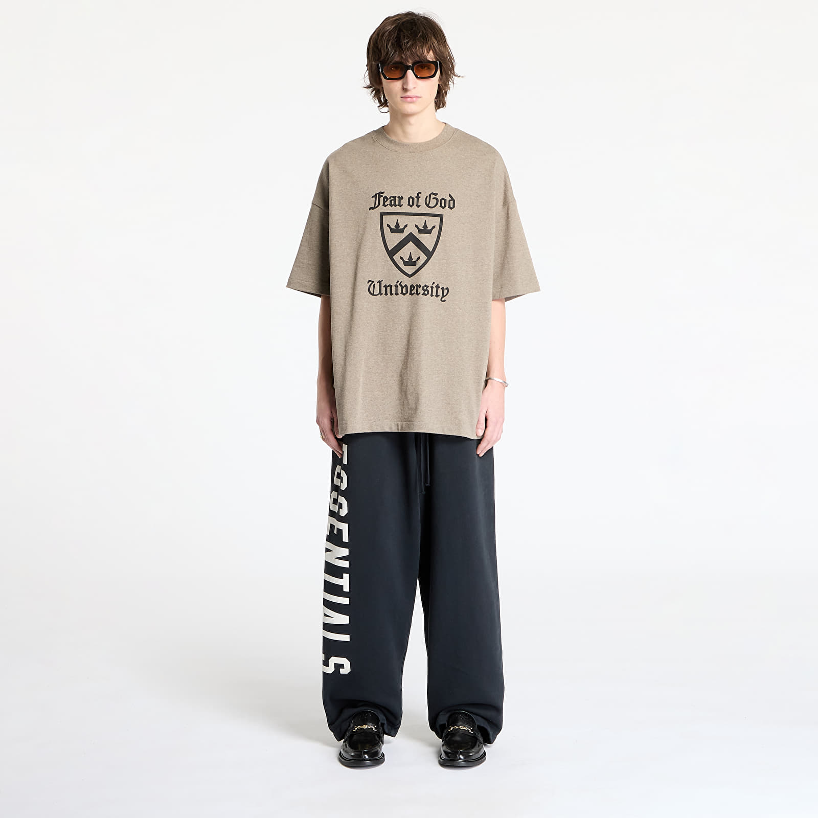 Koszulki Fear Of God ESSENTIALS Heavy Crewneck Tee Heather Gray