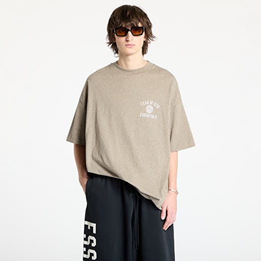 T-shirt Fear Of God ESSENTIALS Jersey Crewneck Tee Heather Gray