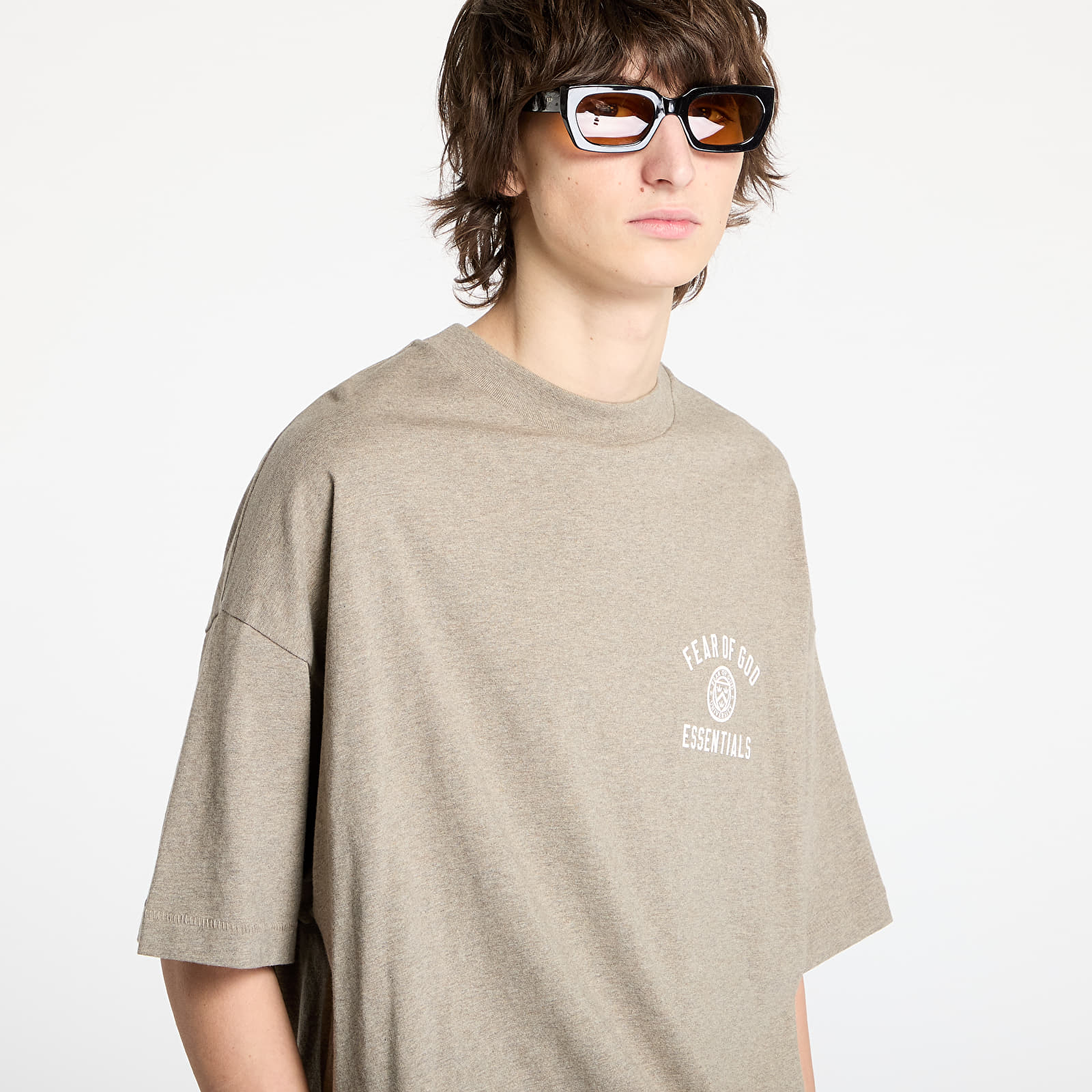 Koszulki Fear Of God ESSENTIALS Jersey Crewneck Tee Heather Gray