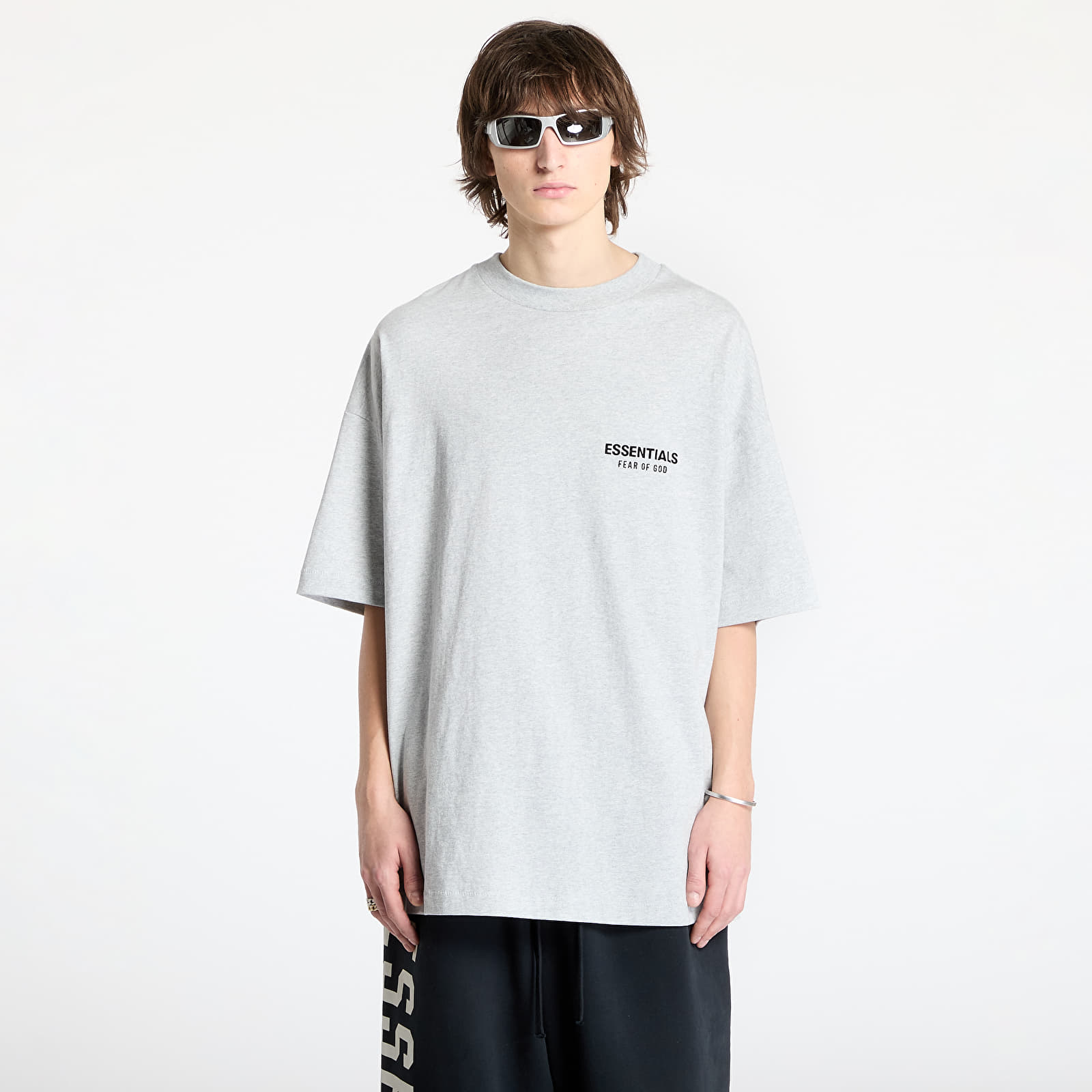 Koszulki Fear Of God ESSENTIALS Jersey Crewneck T-Shirt Light Heather Gray