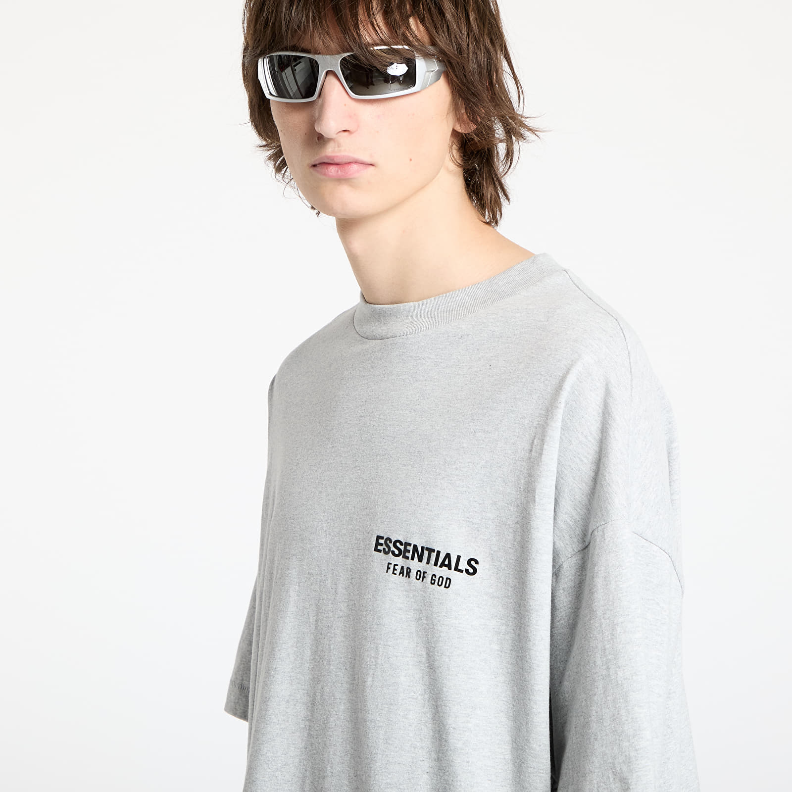 Koszulki Fear Of God ESSENTIALS Jersey Crewneck T-Shirt Light Heather Gray