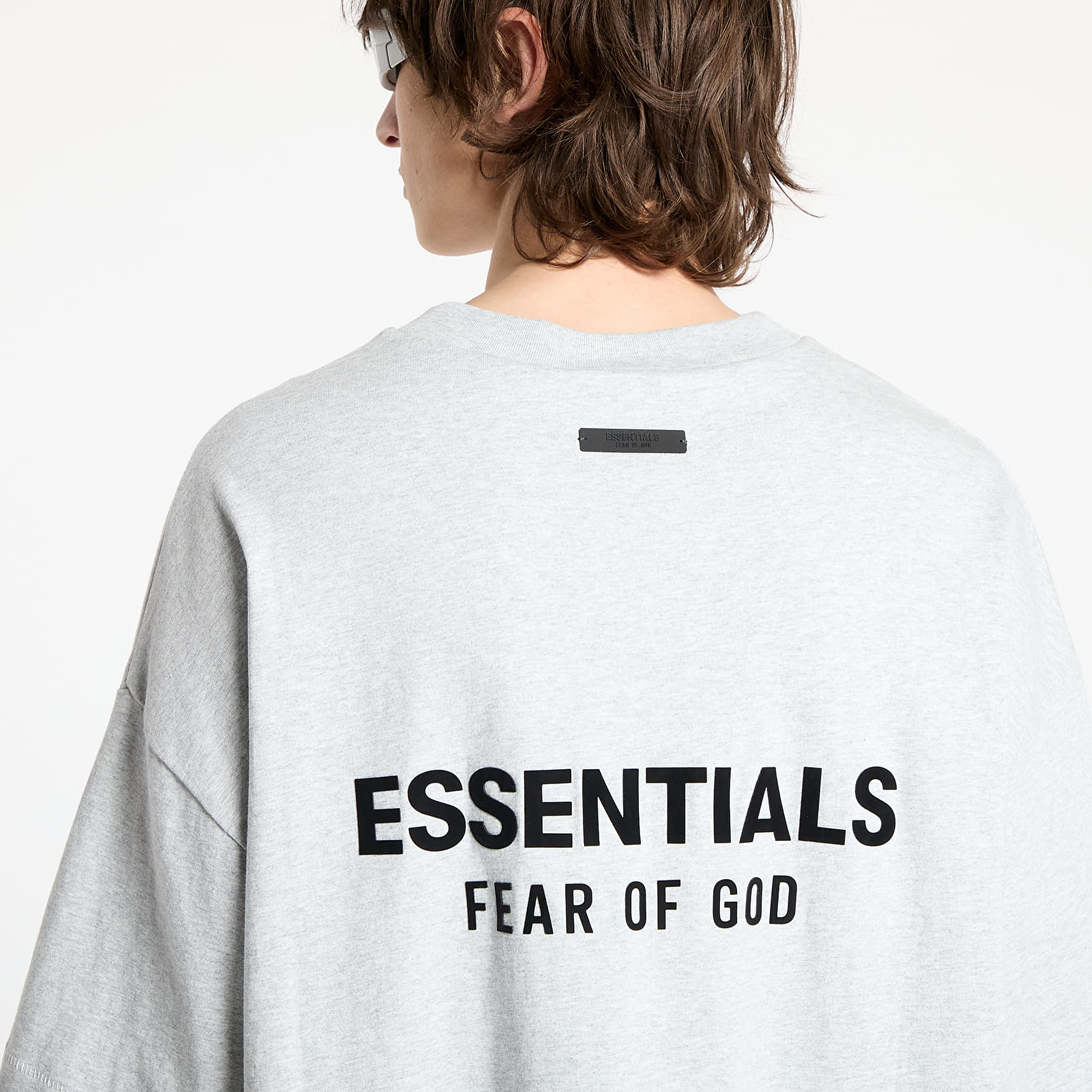 Koszulki Fear Of God ESSENTIALS Jersey Crewneck T-Shirt Light Heather Gray