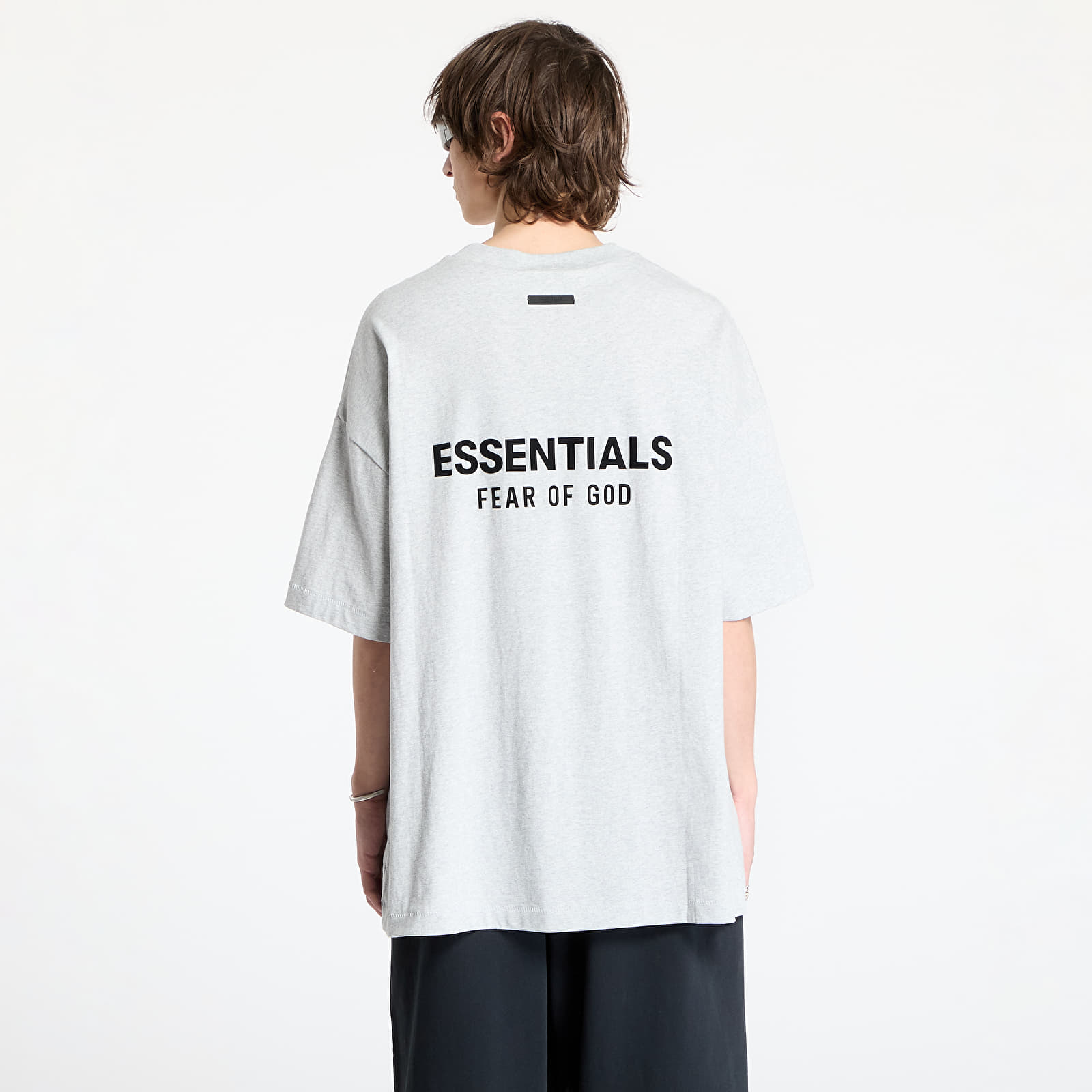 Koszulki Fear Of God ESSENTIALS Jersey Crewneck T-Shirt Light Heather Gray
