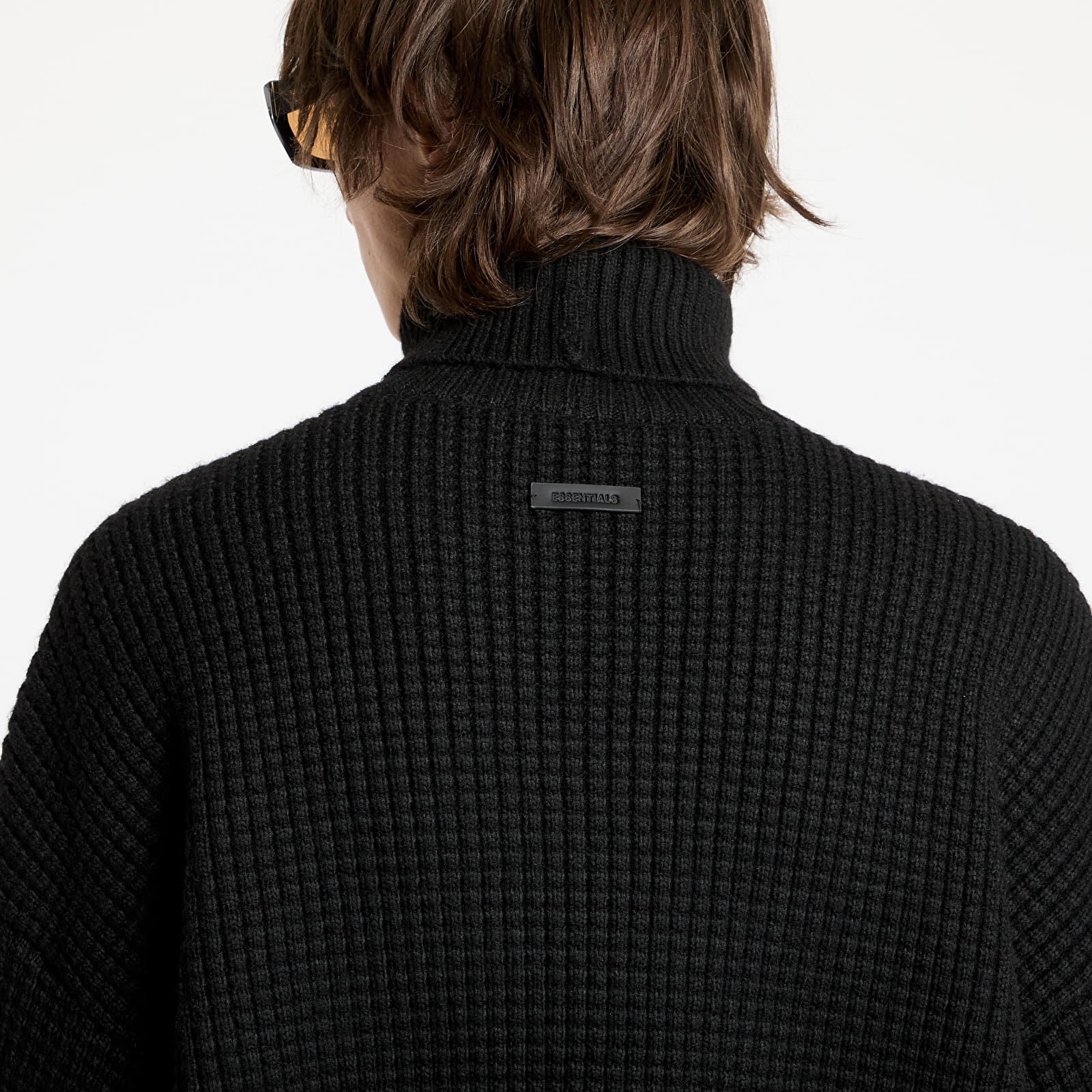 Gensere Fear Of God ESSENTIALS Heavy Waffle Turtleneck Black