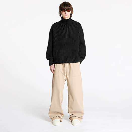 トップス Essentials Waffle Heavy Turtleneck / S Sweaters Fear Of God ESSENTIALS Heavy Waffle Turtleneck Black
