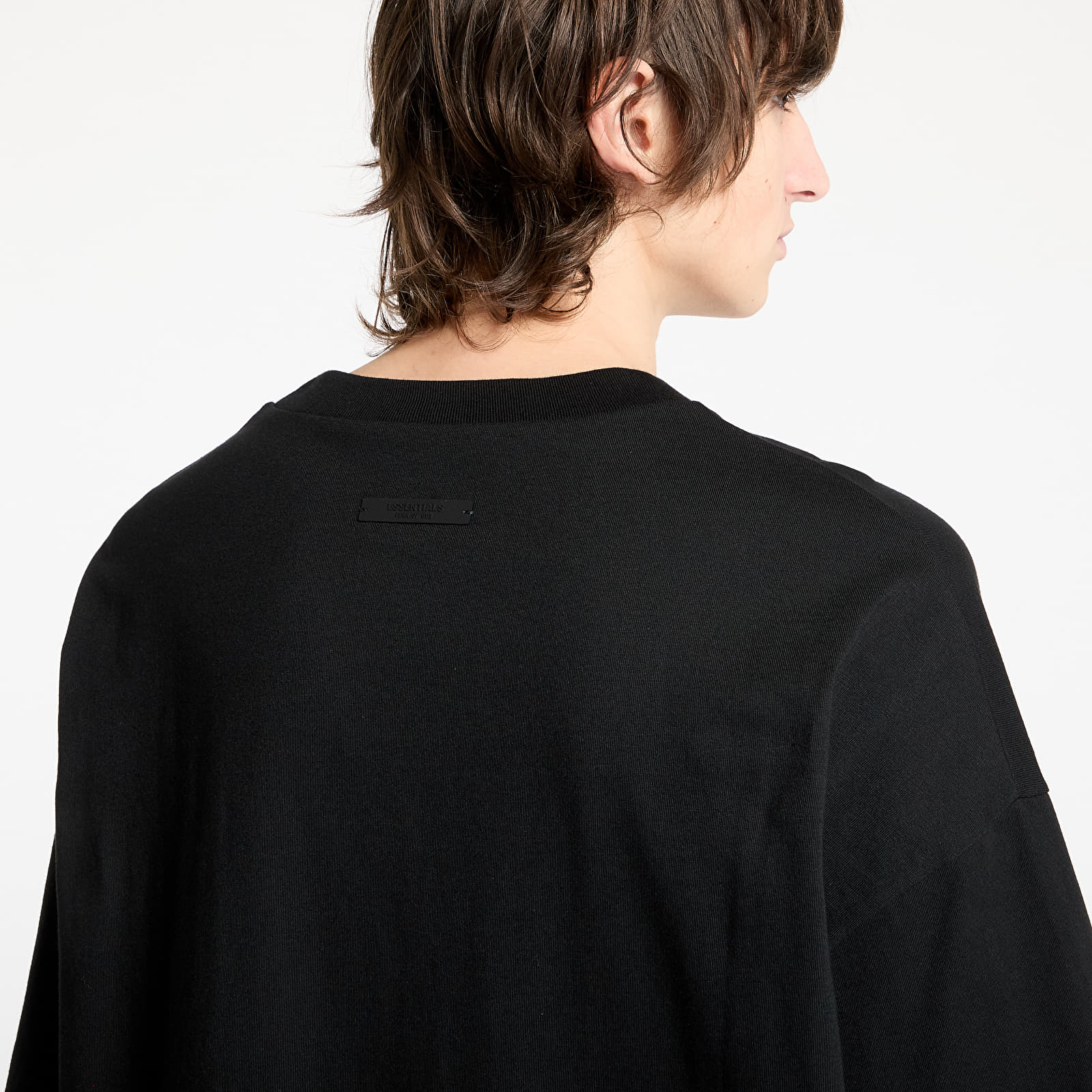 T-Shirts Fear Of God ESSENTIALS Jersey Crewneck Tee Black