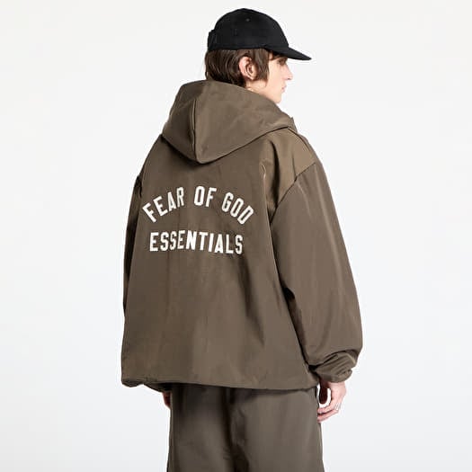 Jackets Fear Of God ESSENTIALS Textured Nylon Hooded Coaches