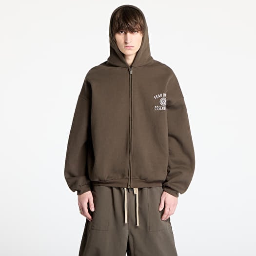 国内発送☆FEAR OF GOD☆HEAVY FLEECE FULLZIP HOODIE/BROWN Heavy Fleece Fullzip Hoodie - Brown – Feature