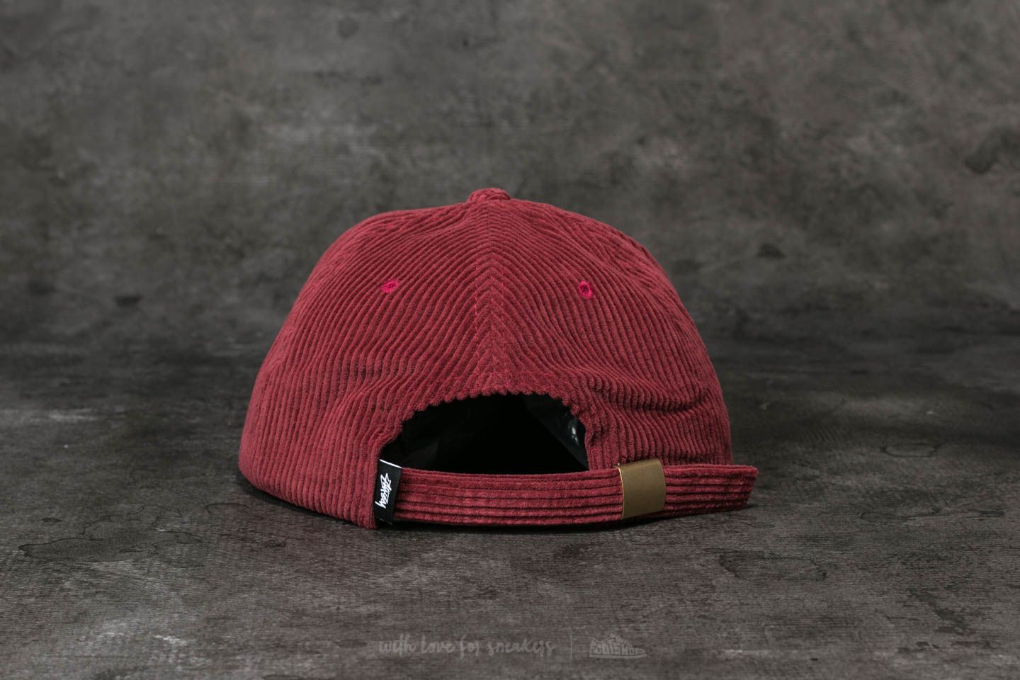 Caps Stüssy Cord Strapback Cap Burgundy