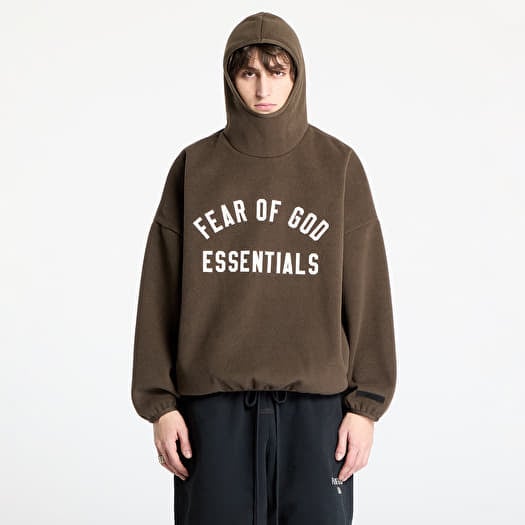 Fear Of God ESSENTIALS Brushed Hoodie Brown