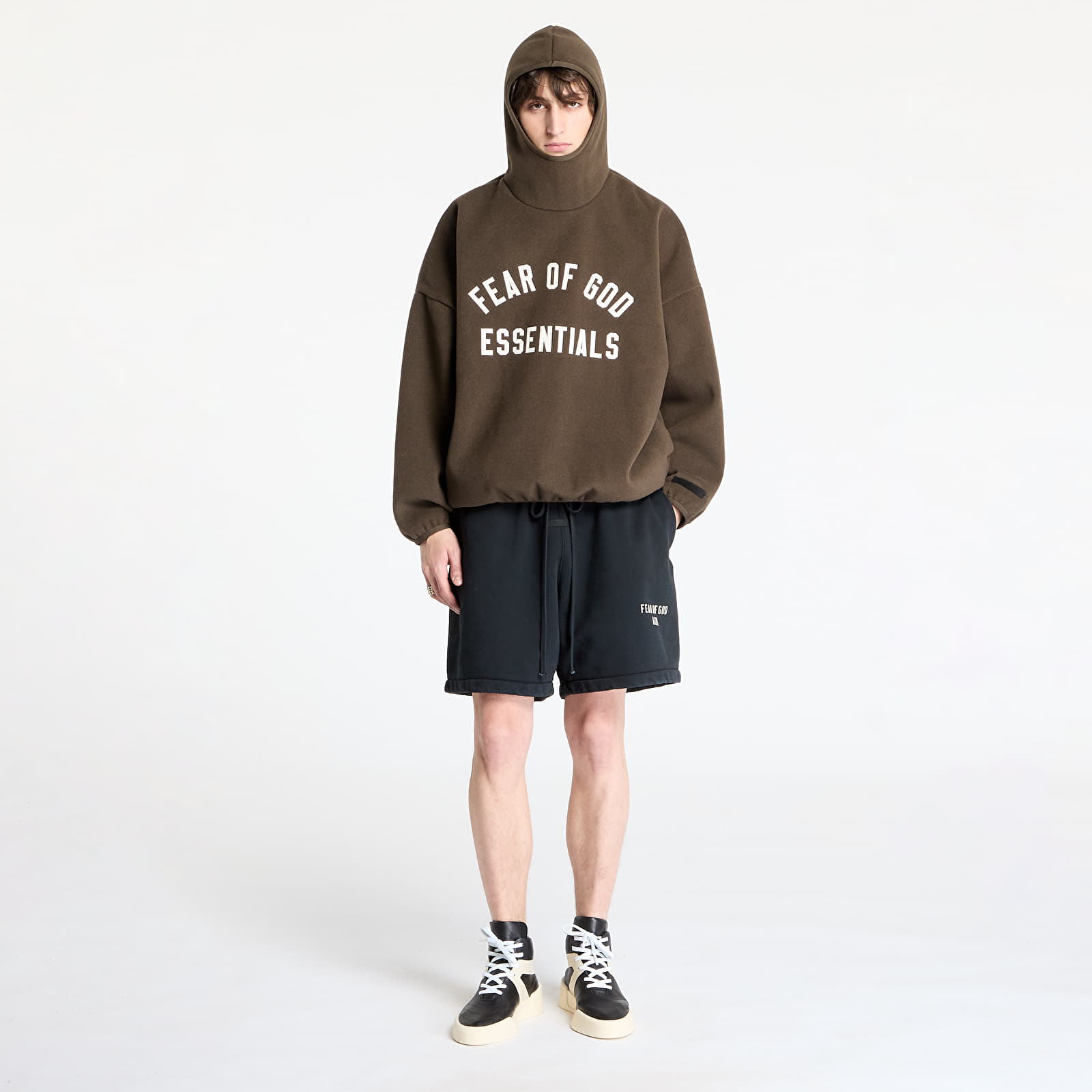 Sweatjacken und Sweatshirts Fear Of God ESSENTIALS Brushed Hoodie Brown
