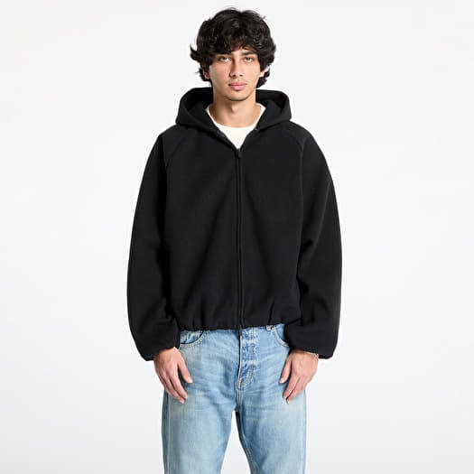 Jackets Fear Of God ESSENTIALS Brushed Hooded Bomber Black