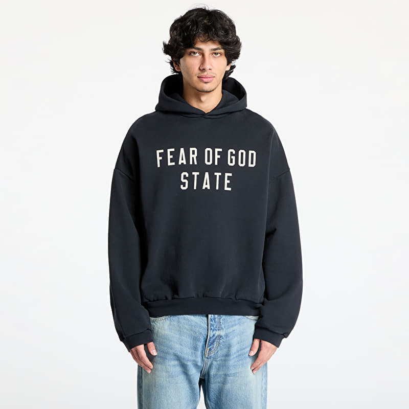 Fear Of God ESSENTIALS Heavy Fleece Hoodie Black | Footshop