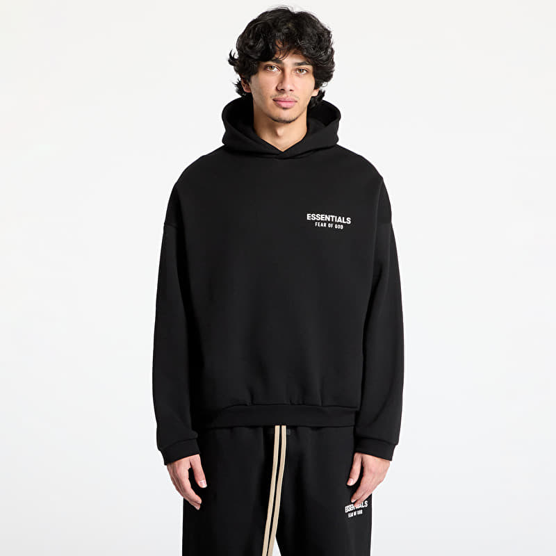 Fear Of God ESSENTIALS Fleece Hoodie Black | Footshop